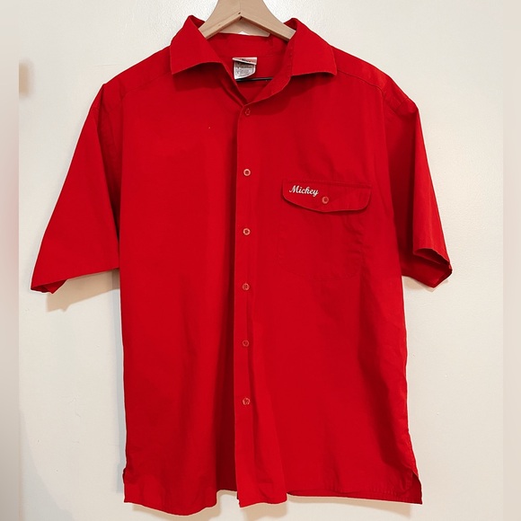 Disney Men’s Embroidered Button-Up Shirt - Picture 3 of 5